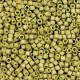 Miyuki Delica Perlen 11/0 - Opaque matte luster golden olive green DB-371